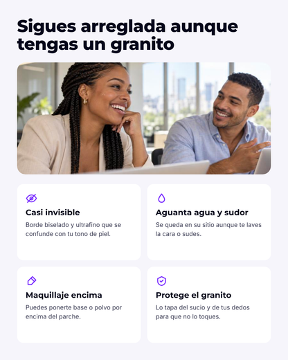Parches invisibles para espinillas (caja de 75)