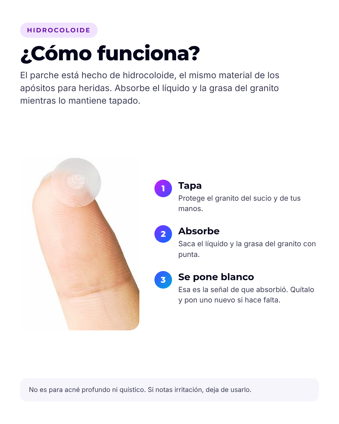 Parches invisibles para espinillas (caja de 75)