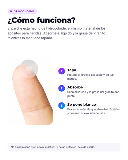 Parches invisibles para espinillas (caja de 75)