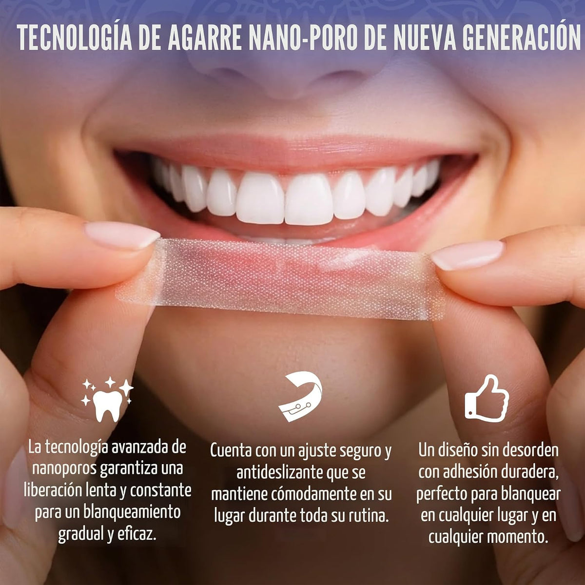 GuruNanda Tiras Blanqueadoras: Peróxido Activo, Confort de Coco